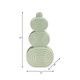 17993-04#Cer, 12" Stacked Circles Vase, Cucumber