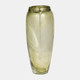 18005-01#Glass, 14" Vase Green Swirl