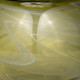 18005-02#Glass, 7" Bowl Green Swirl