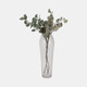 18006-01#Glass, 23" Floor Vase Bubble Clear