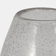 18006-01#Glass, 23" Floor Vase Bubble Clear