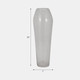 18006-01#Glass, 23" Floor Vase Bubble Clear