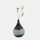 18008-03#Glass, 12" Vase Blue Ombre