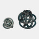 18010-01#Glass, 6" Knot Blue