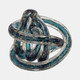 18010-02#Glass, 4" Knot Blue