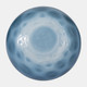 18013-01#Glass, 13" Dimple Vase Blue