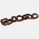18026#Wood, 19"l Chain Links, Brown