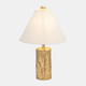 50785#Resin 21" Textured Table Lamp, Gold