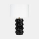 51263#Ceramic 22" Bubble Table Lamp, Black