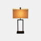 51199#S/2 Metal 24" Table Lamp, Black