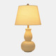 51203#S/2 Ceramic 26" Gourd Table Lamp, White