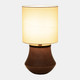 51213-02#S/2 Glass 18" Table Lamp, Java