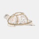 18035#Coconut, 12"l Turtle, White/brown