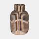18052#Rattan, 13"h Woven Vase, Multi