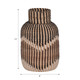 18052#Rattan, 13"h Woven Vase, Multi