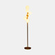 51214-02#Glass 71" Frosted Globe Floor Lamp, Gold