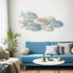 18072#Metal 42" School Of Fish Wall Decor Wb
