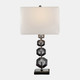 51231#Crystal, 23" Geo Table Lamp, Black