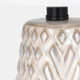 51234#Ceramic 30" Textured Table Lamp, Ivory