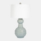 51235-01#Ceramic 28" Bottle Table Lamp, Blue