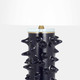 51238-02#Ceramic 31" Spikey Table Lamp, Navy