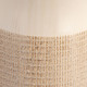 17366-05#Cer, 16" 2-tone Vase, White/tan