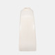 18105-02#Stoneware 7" Curvy Cut-out Vase, Cotton