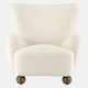 18097-02#Wingback Occasional Chair, Beige