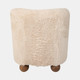 18100-02#Ball-foot Accent Chair, Ivory