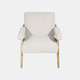 17051-04#Wood, Scandinavian Accent Chair, Ivory