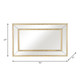 18118#47x79 , Gold Box Mirror