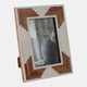 18119-01#Resin, 4x6 Cascading Wood Photo Frame, White