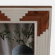 18119-01#Resin, 4x6 Cascading Wood Photo Frame, White