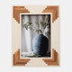 18119-02#Resin, 5x7 Cascading Wood Photo Frame, White