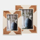 18119-02#Resin, 5x7 Cascading Wood Photo Frame, White