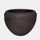 18147-02#Terracotta, 10" Decorative Bowl, Black