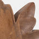 18152#Wood, S/2 9/12" Maple Leaf Plate, Natural