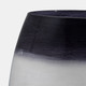 18155-02#Glass, 11" Ombre Vase, Blue