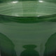 18157-02#Glass, 19" 5th Ave Vase On Stand, Green/gold