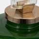 18160-02#Glass, 18" Emerald City Vase W Lid, Green