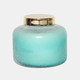 80145-05#5" 22 Oz Cool Waters Frosted Lid Candle, Seafoam