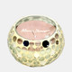 80251-03#4" 10 Oz Spiced Pear Mosaic Candle, Champagne