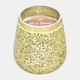 80253-04#6" 18 Oz Spiced Pear Mosaic Candle, Champagne