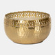 80262-02#6" 25 Oz Frasier Fir Pierced Metal Candle, Gold