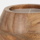 80270-01#6" 10 Oz Vanilla Modern Wood Bowl Candle, Natural