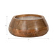 80270-02#8" 15 Oz Vanilla Modern Wood Bowl Candle, Natural