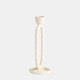 18185-04#Metal, 8" Open Oval Taper Candleholder, Cotton