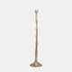 18203-02#Metal, 30" Twisted Floor Taper Candleholder, Gold