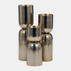 18204-02#Metal, 10" Round Pillar Candleholder, Gold