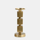 18210-01#Metal, 12" Stacked Cubes Candleholder, Gold